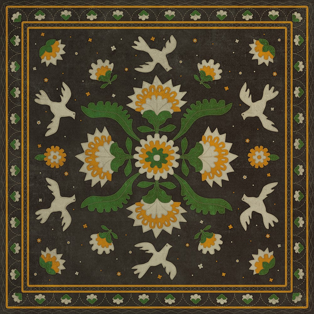 spicher and company williamsburg applique the greenest dells rug