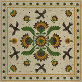 spicher and company williamsburg applique wild bees song rug