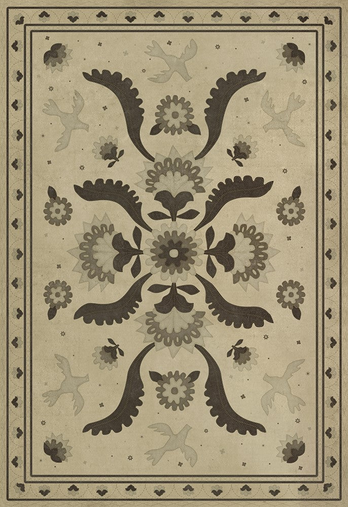 spicher and company williamsburg applique with joy we strung rug