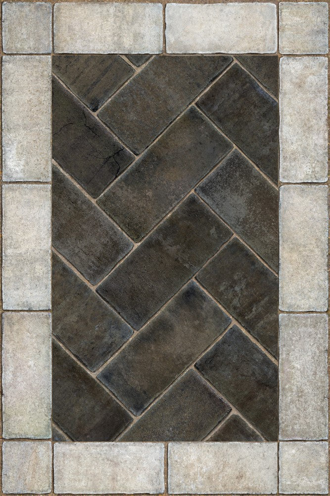 spicher and company williamsburg herringbone pewterware rug