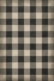 spicher and company williamsburg gingham canvas black rug