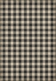 spicher and company williamsburg gingham canvas black rug