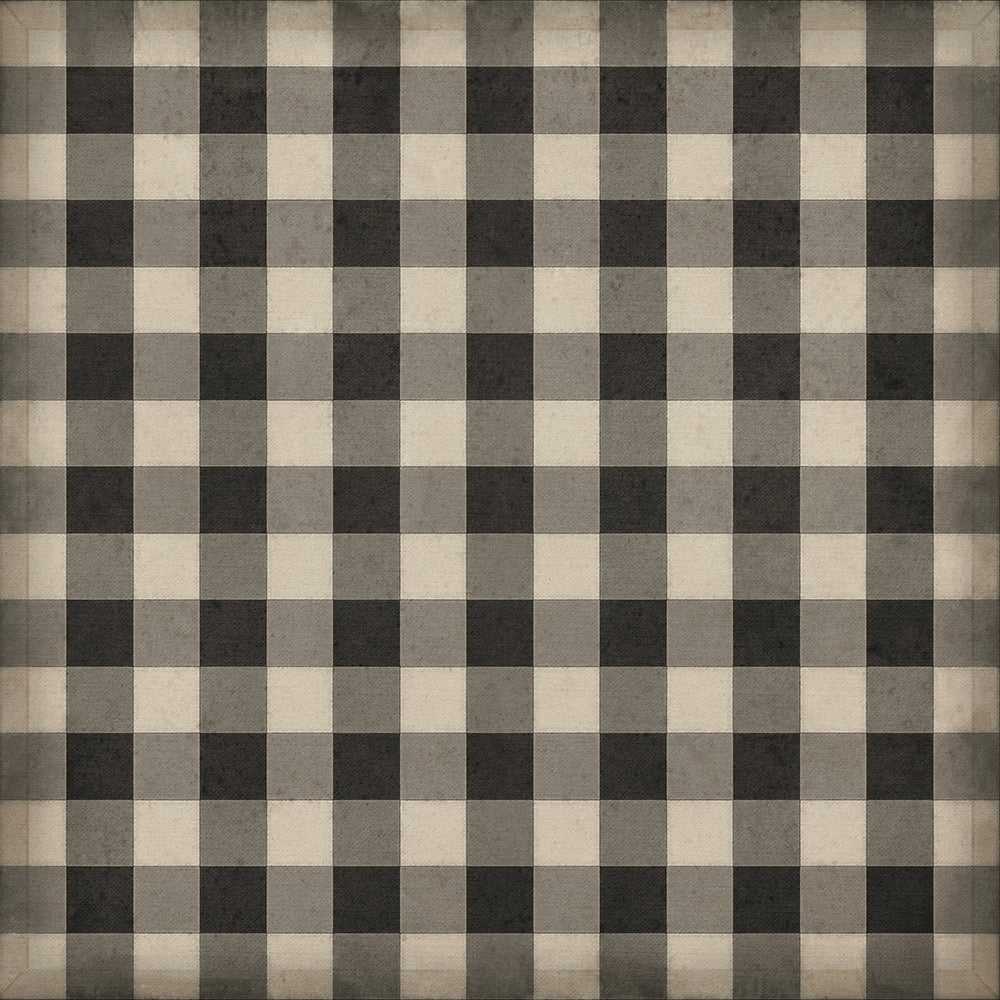 spicher and company williamsburg gingham canvas black rug