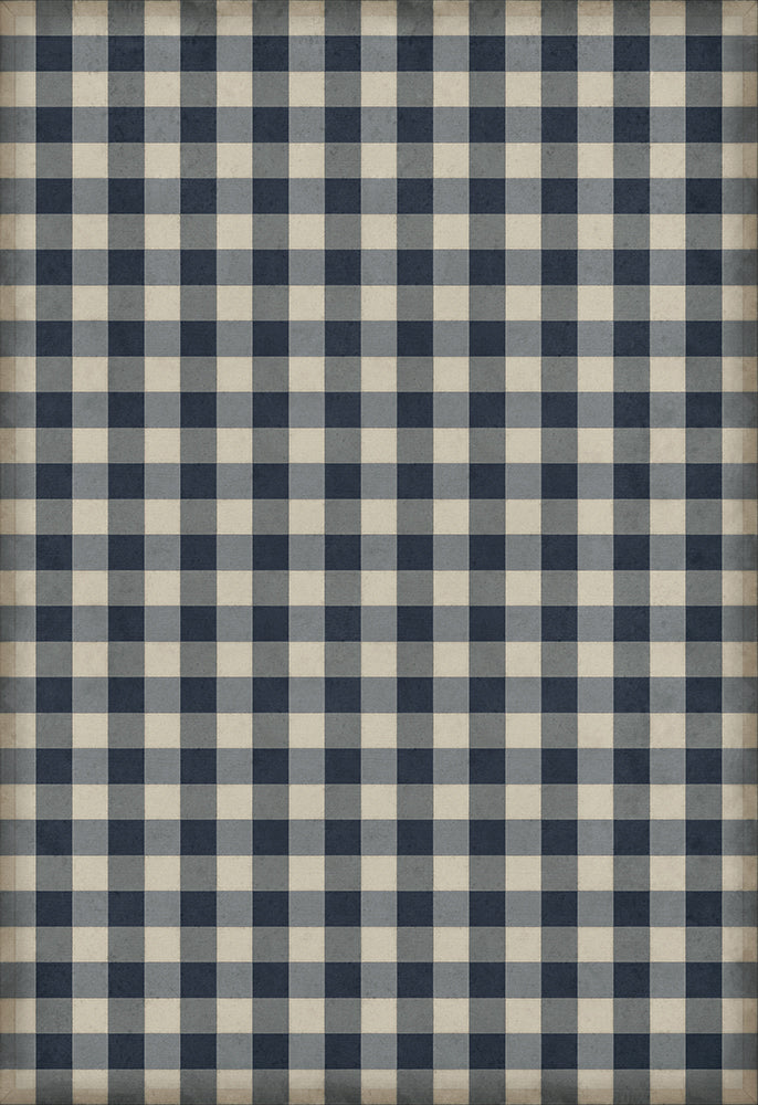 spicher and company williamsburg gingham canvas blue rug