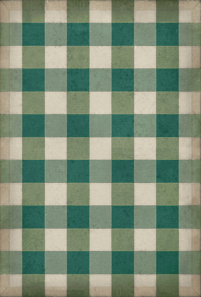 spicher and company williamsburg gingham canvas green rug
