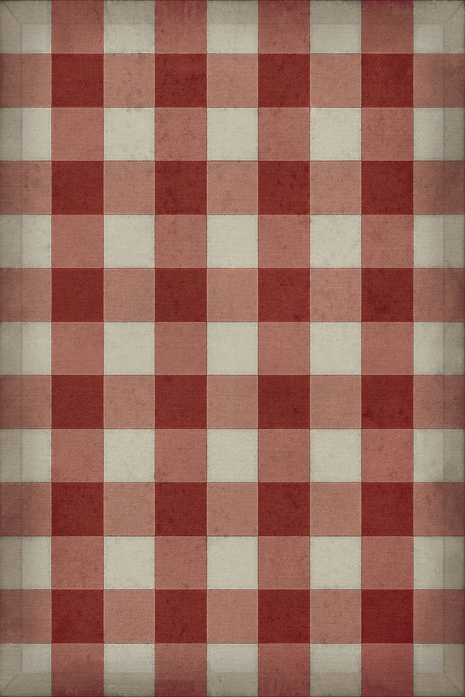 spicher and company williamsburg gingham canvas red rug
