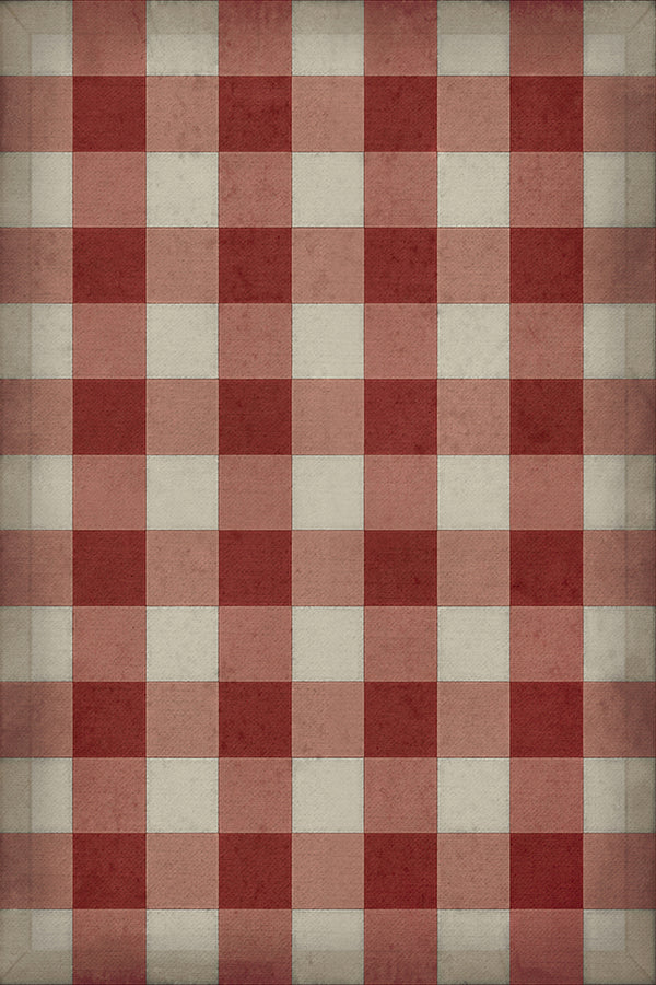 spicher and company williamsburg gingham canvas red rug