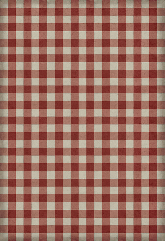 spicher and company williamsburg gingham canvas red rug