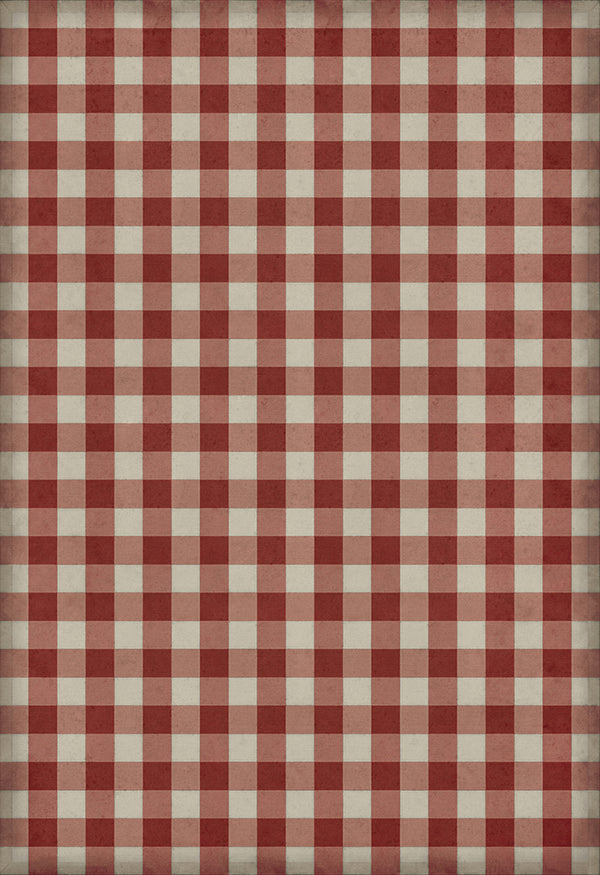 spicher and company williamsburg gingham canvas red rug
