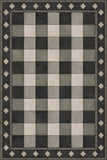 spicher and company williamsburg gingham tile black rug