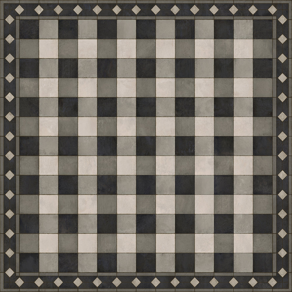 spicher and company williamsburg gingham tile black rug