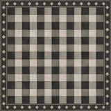 spicher and company williamsburg gingham tile black rug