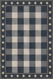 spicher and company williamsburg gingham tile blue rug