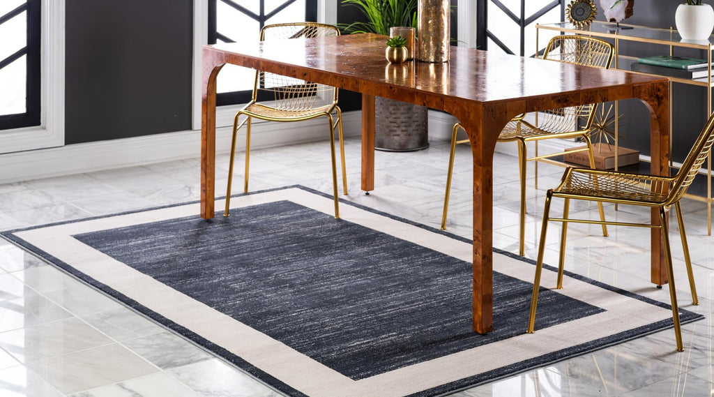 unique loom uptown yorkville uptown  navy blue rug