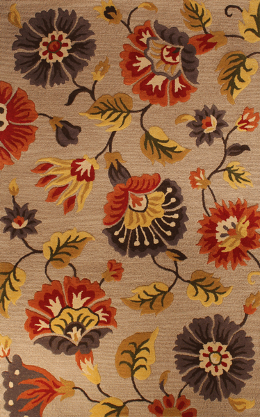 HRI Artisan 2883 Dark Brown Rug