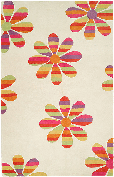 HRI Florence 30392 Ivory Rug