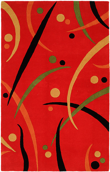 HRI Florence 30399 Red Rug
