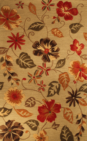HRI Fresco 3088 Dark Gold Rug