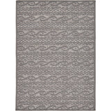 Unique Loom Outdoor Links OMD005GRY Gray Rug