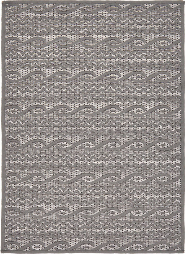 Unique Loom Outdoor Links OMD005GRY Gray Rug