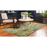 unique loom ivy jardin bar004grn green rug