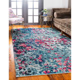unique loom ivy jardin bar004blu blue rug
