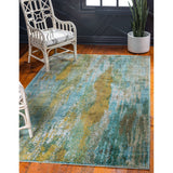 unique loom lilly jardin bar011trq turquoise rug