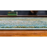 unique loom lilly jardin bar011trq turquoise rug