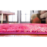 unique loom lilly jardin bar011pin pink rug