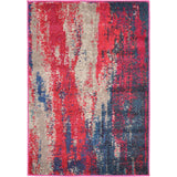 Unique Loom Lilly Jardin BAR011MAG Magenta Rug