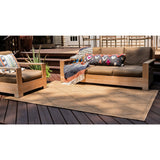 unique loom outdoor diamonds otr006lbr light brown rug