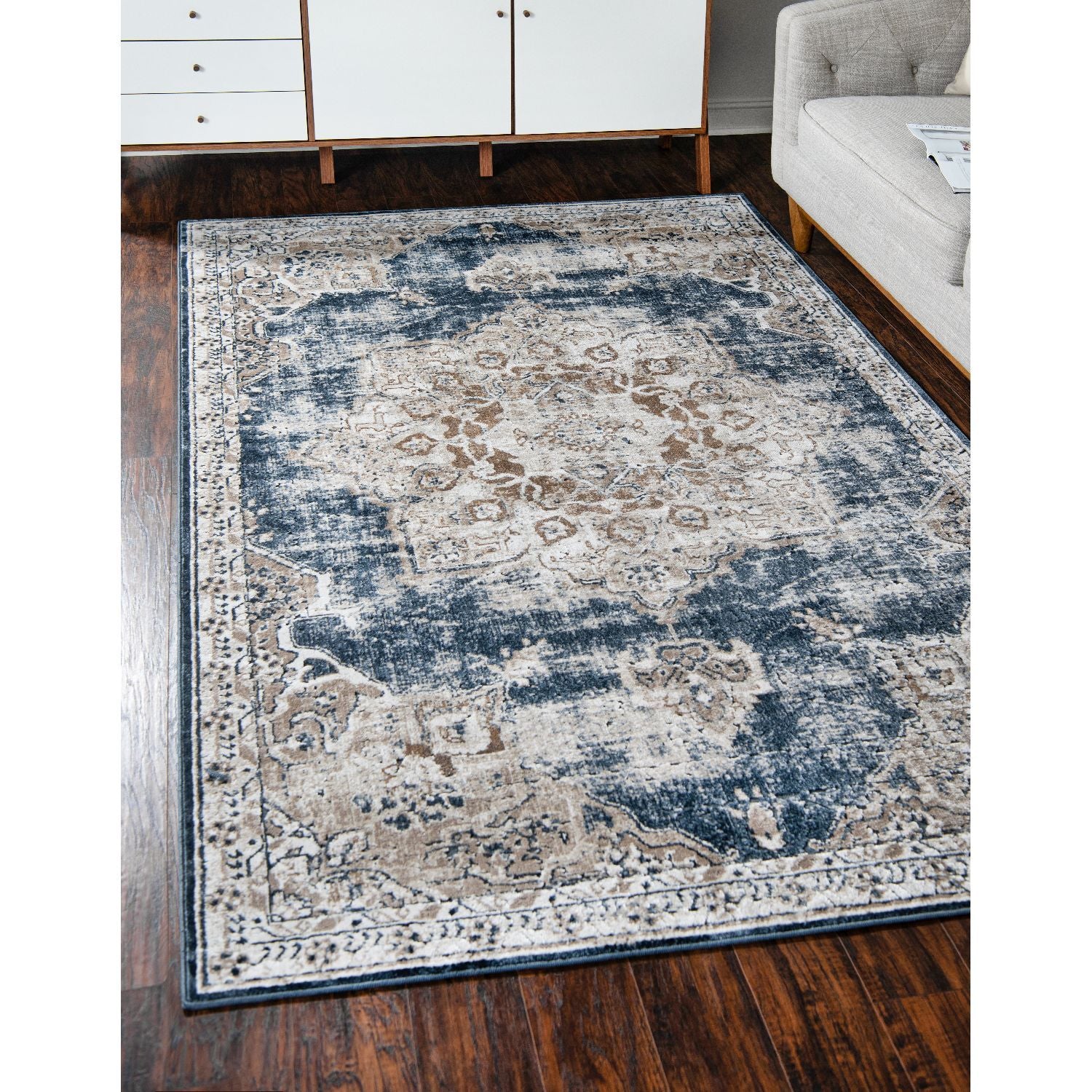 Unique Loom Chateau Roosevelt VIL001BNB Beige Rug Rugs Done Right