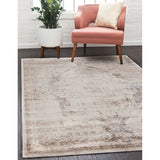 unique loom chateau wilson vil008bei beige rug