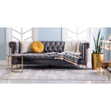 unique loom chateau wilson vil008nvb navy blue rug