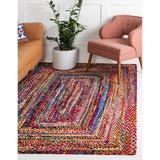 unique loom braided chindi bch001mlt multi rug