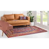 unique loom braided chindi bch001mlt multi rug