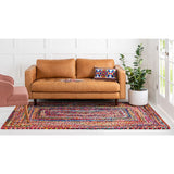 unique loom braided chindi bch001mlt multi rug