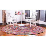 unique loom braided chindi bch001mlt multi rug
