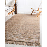 unique loom assam braided jute bjt001niv natural ivory rug