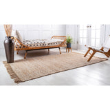 unique loom assam braided jute bjt001niv natural ivory rug