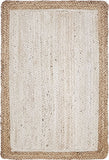 unique loom goa braided jute bjt002ivr ivory rug
