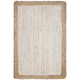 Unique Loom Goa Braided Jute BJT002IVR Ivory Rug