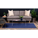 unique loom goa braided jute bjt002nvb navy blue rug