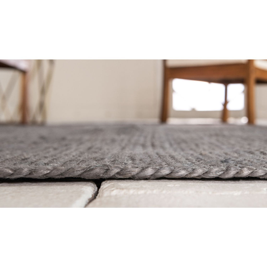 unique loom dhaka braided jute bjt011gry gray rug