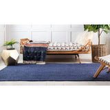 unique loom dhaka braided jute bjt011nvb navy blue rug