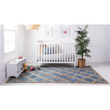 unique loom bengal braided jute bjt004blu blue rug