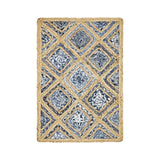 Unique Loom Bengal Braided Jute BJT004BLU Blue Rug