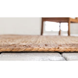unique loom dhaka braided jute bjt011nat natural rug