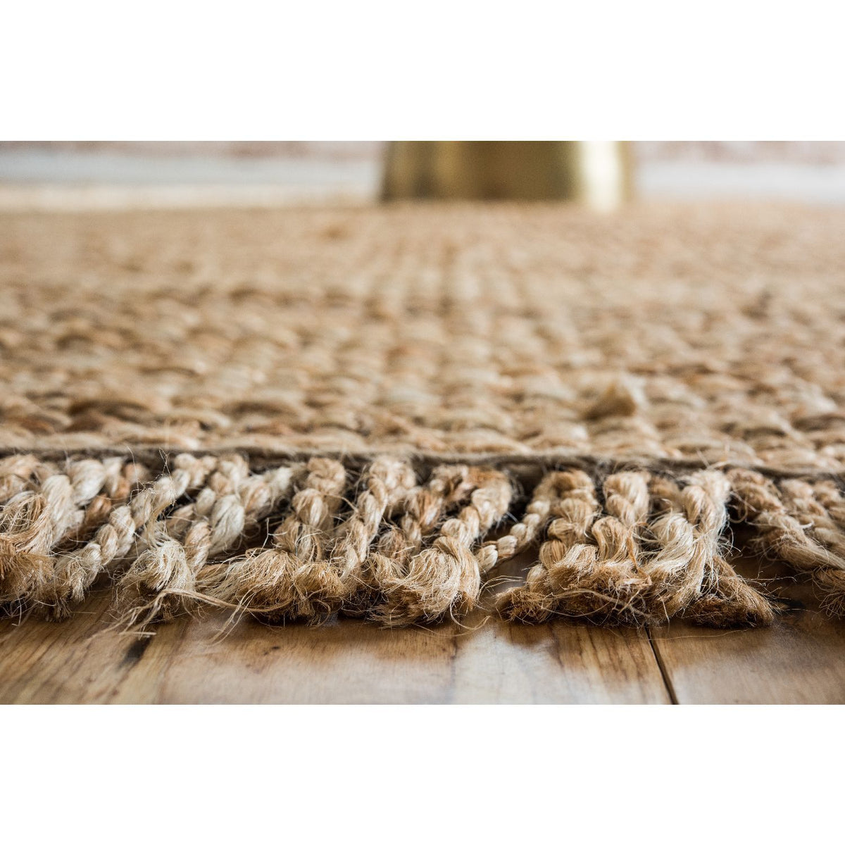 unique loom chunky jute chj001tan tan rug