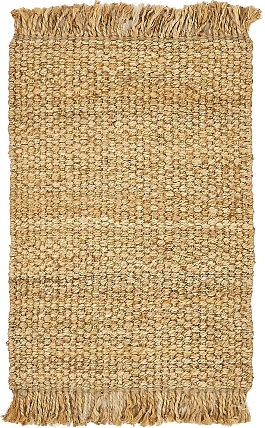 unique loom chunky jute chj001tan tan rug